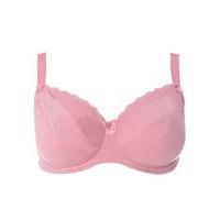 Emily Rose Pink Cotton Balcony Bra, Pink