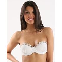 embellished wundah padded bikini top white