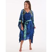 emerald boa kaftan royal