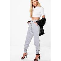 embellished side sweat joggers grey marl