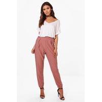 Emma Tapered Loose Fit Trouser - rose