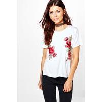 embroidered t shirt white