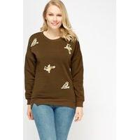 Embroidered Bird Jumper