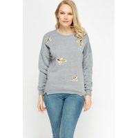 Embroidered Bird Jumper