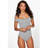 Emma Off The Shoulder Basic Body - grey