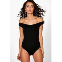 emma off the shoulder basic body black