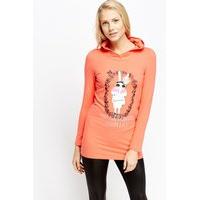 Embellished Logo Longline Jumper