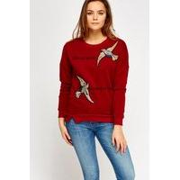 Embroidered Bird Logo Jumper