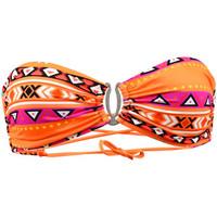 Emmatika Orange Bandeau Swimsuit Apache Romo women\'s Mix & match swimwear in orange