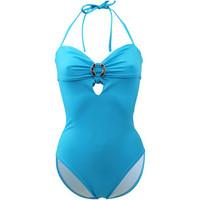 Emmatika 1 Piece Turquoise Swimsuit Solid Cianico Djerba women\'s Swimsuits in blue