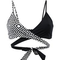 Emmatika Black Triangle Swimsuit Astek Mahino women\'s Mix & match swimwear in black