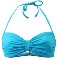 Emmatika Turquoise Balconnet Swimsuit Solid Cianico Devo women\'s Mix & match swimwear in blue