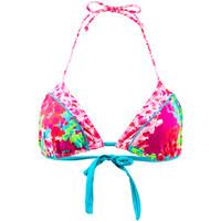 Emmatika Triangle Swimsuit Flowers Bic Pink women\'s Mix & match swimwear in pink