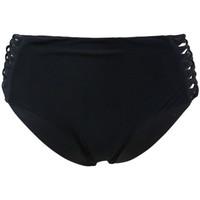 Emmatika High Waisted Bikini Bottom Nero Tika Black women\'s Mix & match swimwear in black