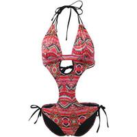 emmatika red trikini swimsuit joy red tiki womens swimsuits in red