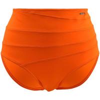 Emmatika Orange High Waisted Panties Swimsuit Solid Naranja Swinga women\'s Mix & match swimwear in orange
