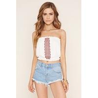 embroidered crop top