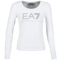 emporio armani ea7 bokirako womens long sleeve t shirt in white