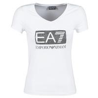 Emporio Armani EA7 FOUNAROLA women\'s T shirt in white