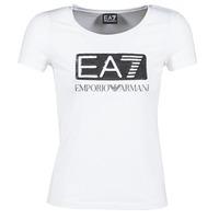 Emporio Armani EA7 JANOKLA women\'s T shirt in white