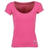 emporio armani ea7 train core womens t shirt in pink