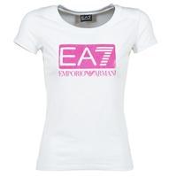 emporio armani ea7 beakon womens t shirt in white