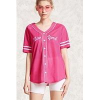 Embroidered Mesh Baseball Shirt