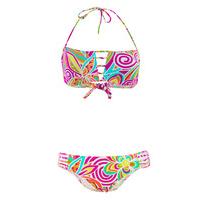 Emmatika Multicolor Bandeau Swimsuit Gao Aquarelle