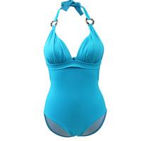 emmatika 1 piece turquoise swimsuit solid cianico pimi