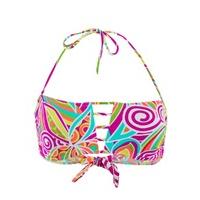 Emmatika Multicolor Bandeau Swimsuit Gao Aquarelle