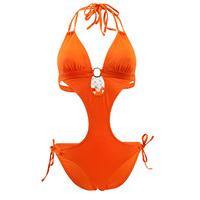 Emmatika Orange Trikini Swimsuit Solid Naranja Tiki