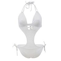 Emmatika White Trikini Swimsuit Divine White Tiki