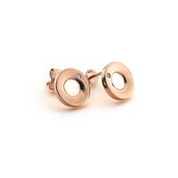 Emerge Open Circle Earrings Rose Gold Plated