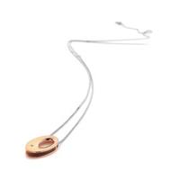 Emerge Open Oval Pendant Rose Gold Plated
