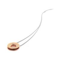 Emerge Open Circle Pendant Rose Gold Plated