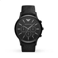 emporio armani ar2461 classic black leather mens watch