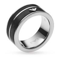 Emporio Armani Jewellery Men\'s Stainless Steel Ring - Ring Size U