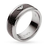 Emporio Armani Jewellery Men\'s Stainless Steel Ring Size U