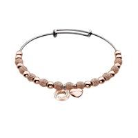 emozioni rose gold plate ula bangle