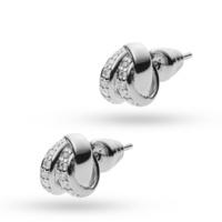 Emporio Armani Sterling Silver Knots Earrings