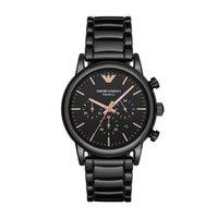 Emporio Armani Mens Ceramic Black Chronograph Watch