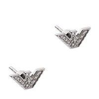 Emporio Armani Logo Signature Eagle Stud Earrings