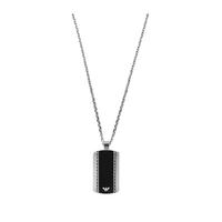 Emporio Armani Stainless Steel Dog Tag Necklace