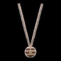 Emporio Armani Ladies Steel and Rose Gold Swivel Pendant