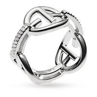 emporio armani jewellery ladies sterling silver ring ring size p