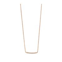 emporio armani ladies pure pave rose gold sterling silver necklace eg3 ...