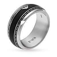 emporio armani stainless steel ring ring size u