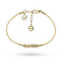 Emporio Armani Jewellery Ladies\' PVD Gold Plated Bracelet