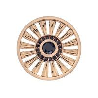 emozioni art deco sunrise rose gold plate coin