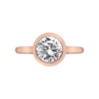 emozioni riflessi rose gold plated ring